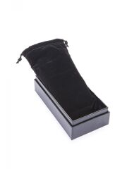 Parmida Deri Puro Kılıfı/Seyahat Humidoru 2'li - Kahverengi/Gümüş Rengi