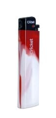 Cricket Taraftar Çakmak Orijnal Boy Taşlı  5'li SET Taraftar Çakmak - Kırmızı Beyaz