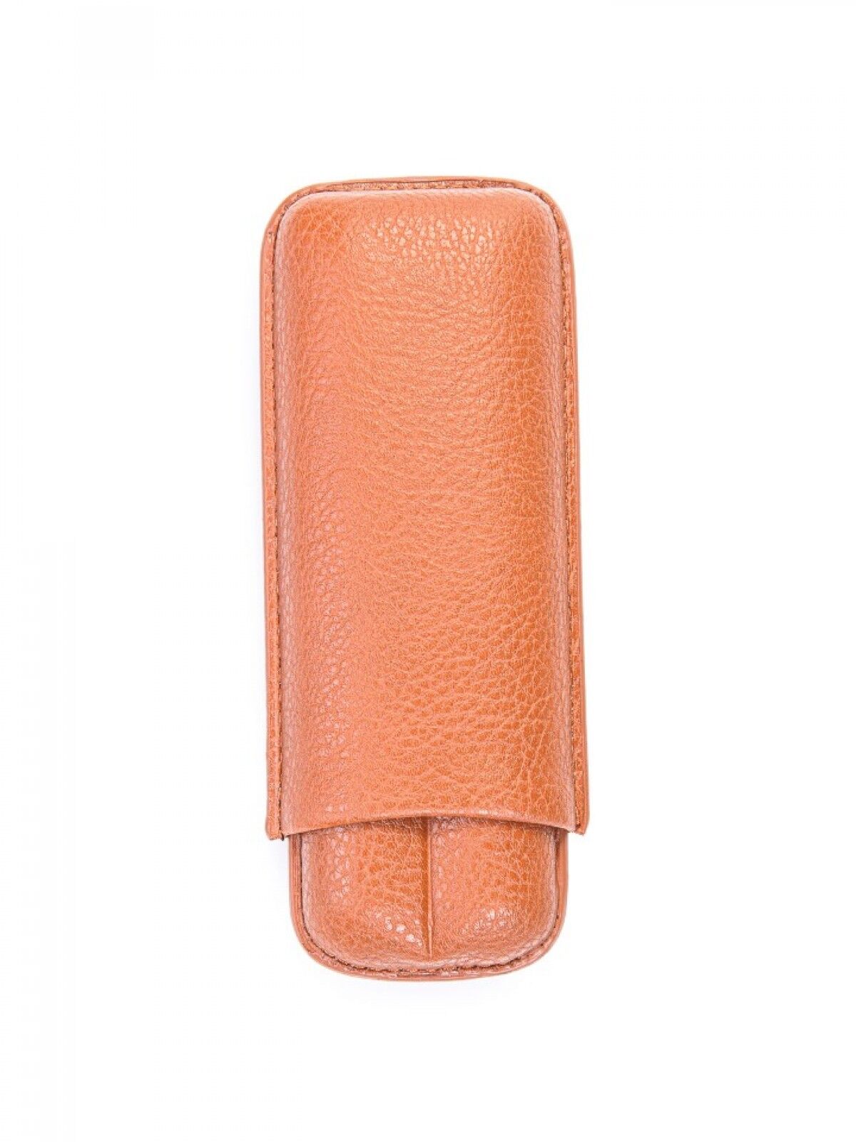 Parmida Deri Puro Kılıfı-Seyahat Humidoru 2'li - Açık Kahverengi