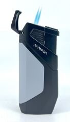 Parmida Çift Torch Jet Alev Puro Çakmağı - Gri