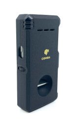Cohiba Çift Torch Puro Çakmağı - V Cut Puro Kesicili - Siyah