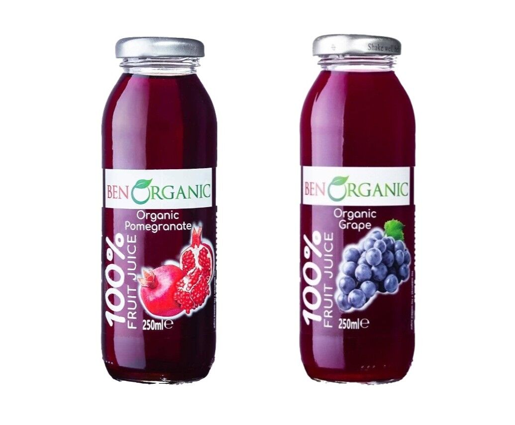 Ben Organic Organik Üzüm + Nar Suyu 2'li Paket