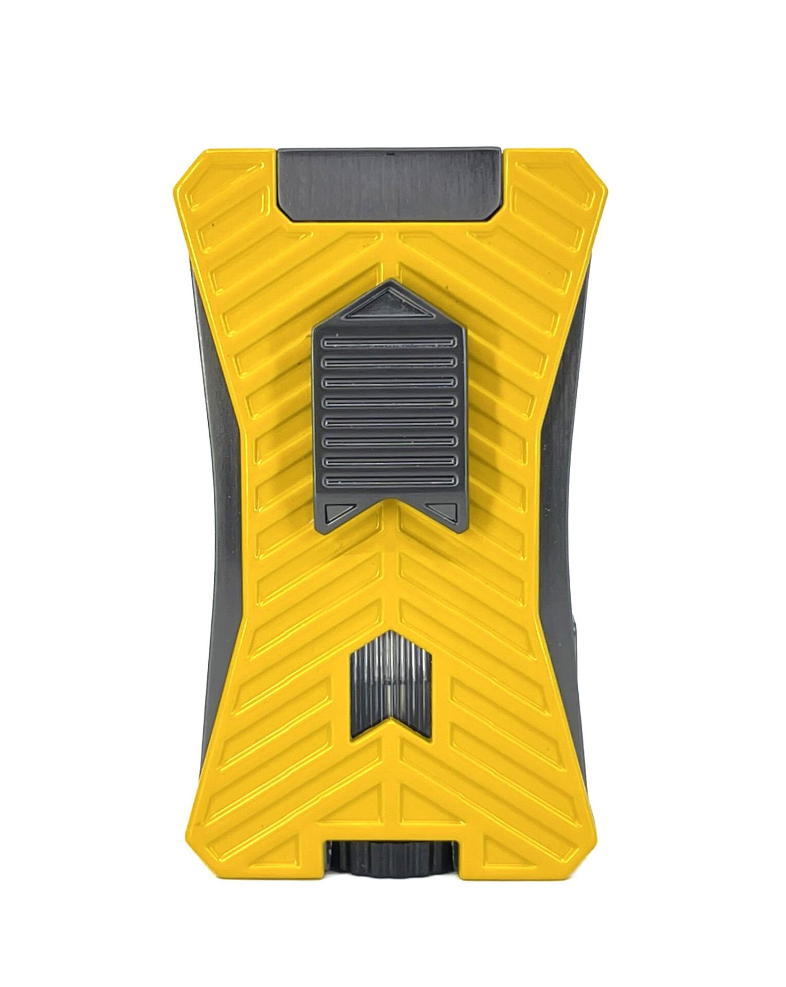 Parmida Çift Pürmüz Alevli Puro Çakmağı - Entegre Delicili (Punch) - Sarı