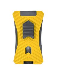 Parmida Çift Pürmüz Alevli Puro Çakmağı - Entegre Delicili (Punch) - Sarı