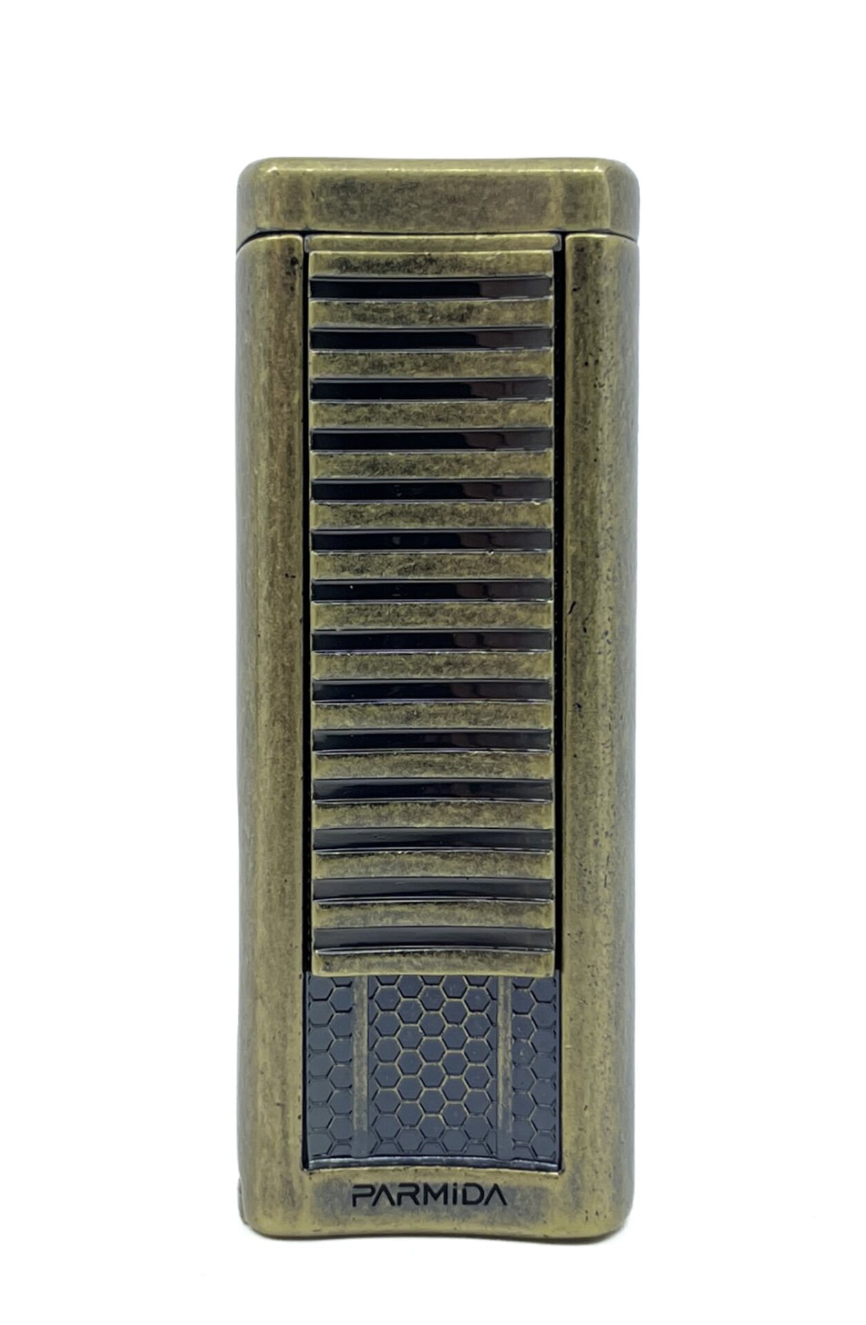 Parmida Antik Bronz Çift Pürmüz Alevli Puro Çakmağı – Punch Fonksiyonlu