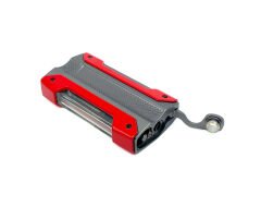 Cohiba Tek Torch Jet Alev Puro Çakmağı - Kırmızı/Füme