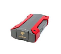 Cohiba Tek Torch Jet Alev Puro Çakmağı - Kırmızı/Füme