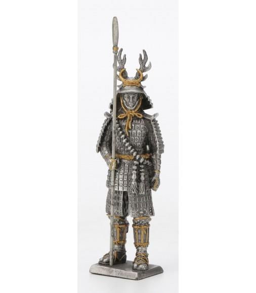 Kurşun Asker Mızraklı Samurai Biblo