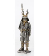 Kurşun Asker Mızraklı Samurai Biblo