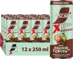 Nescafé Xpress Pear Cookie Crush Soğuk Kahve 250 ml - 12 ADET