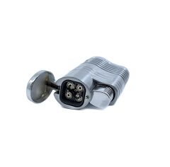 Parmida Premium 4 Torch Jet Alevli Puro Çakmağı – Gümüş Gri