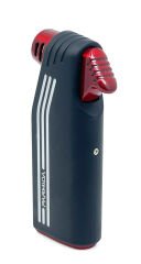 Parmida Tek Torch Jet Alev Pipo Çakmağı Dahili Pipo Kaşığı - Kırmızı/Siyah