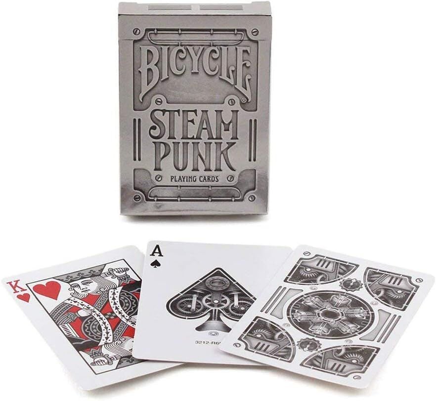 Bicycle Silver Steampunk İskambil Oyun Kart Destesi