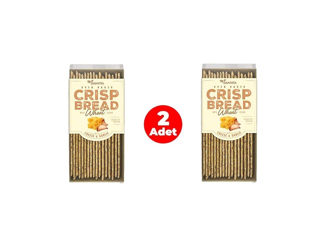 Danvita Peynirli ve Sarımsaklı Çıtır Buğday Ekmeği (2 Adet)