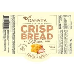 Danvita Peynirli ve Sarımsaklı Çıtır Buğday Ekmeği (2 Adet)
