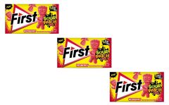 First Sour Patch Kids Redberry Kırmızı Meyve Aromalı Şekersiz Sakız 27 g - 3'lü Paket