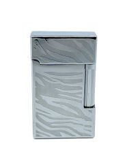 Mum Alev Metal Çakmak - Parlak Gri