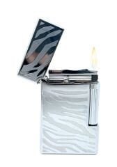 Mum Alev Metal Çakmak - Parlak Gri