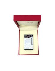 Mum Alev Metal Çakmak - Parlak Gri