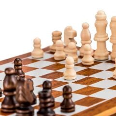 Ahşap Kutulu Matara Setli Satranç Takımı