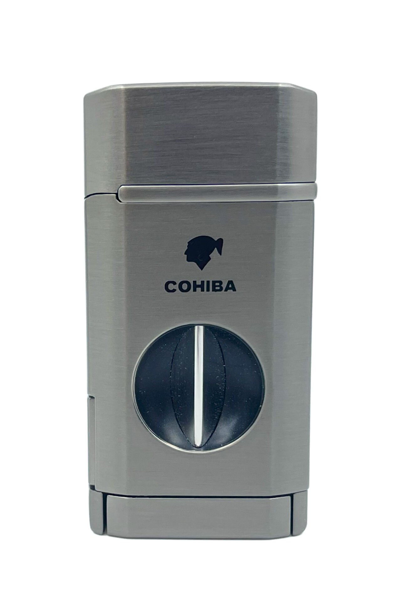 Cohiba Üç Torch Jet Alev Puro Çakmağı V-Cut Puro Kesicili - Antrasit