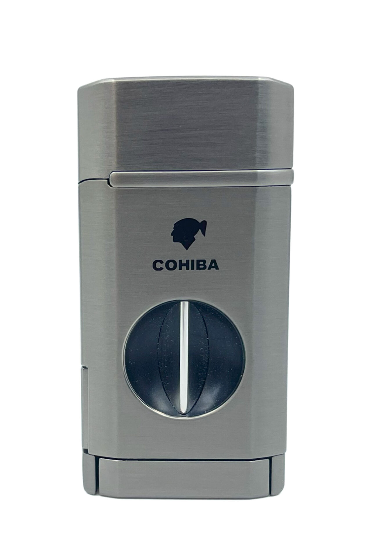 Cohiba Üç Torch Jet Alev Puro Çakmağı V-Cut Puro Kesicili - Antrasit