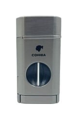 Cohiba Üç Torch Jet Alev Puro Çakmağı V-Cut Puro Kesicili - Antrasit
