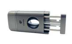 Cohiba Üç Torch Jet Alev Puro Çakmağı V-Cut Puro Kesicili - Antrasit