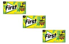 First Sour Patch Kids Lime Misket Limonu Aromalı Şekersiz Sakız 27 g - 3'lü Paket