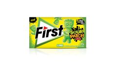 First Sour Patch Kids Lime Misket Limonu Aromalı Şekersiz Sakız 27 g - 3'lü Paket