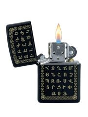 Zippo Armenian Alphabet Wall Art Dizayn Çakmak