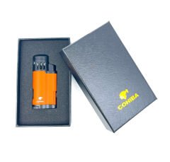 Cohiba Üç Torch Jet Alev Puro Çakmağı - Turuncu