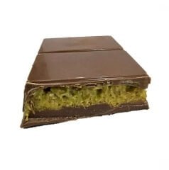 Rayess Antep Fıstıklı Kadayıf Dolgulu Sütlü Belçika Çikolatası - Dubai Çikolatası 86g (2 ADET)