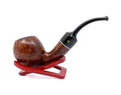 Şahin Sarı Yıldız Bent Apple 9mm Filtreli Akrilik Saplı Pipo - Mod Dp Natale