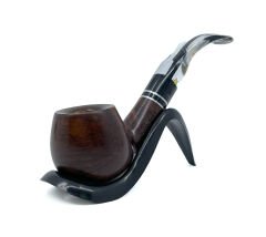 Şahin Sarı Yıldız Bent Apple 9mm Filtreli Akrilik Saplı Pipo - 237146