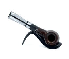 Şahin Sarı Yıldız Bent Apple 9mm Filtreli Akrilik Saplı Pipo - 237146