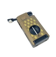 Trinidad Habana-Cuba Çift Torch Puro Çakmağı V-Cut Puro Kesicili - Kahverengi