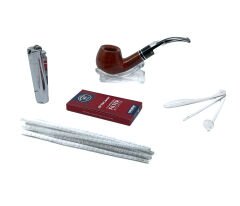 Özel Ahşap Kutusunda Şahin Pipo Seti Model - 1