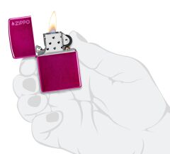 Zippo Candy Raspberry Matte Logo Dizayn Çakmak