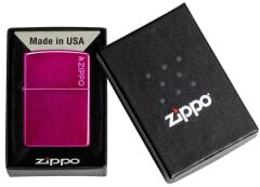 Zippo Candy Raspberry Matte Logo Dizayn Çakmak