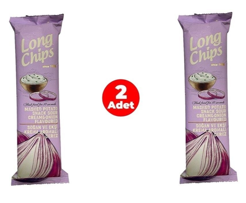 Long Chips Soğan ve Ekşi Krema Aromalı Patates Cipsi 75 G (2 Adet)