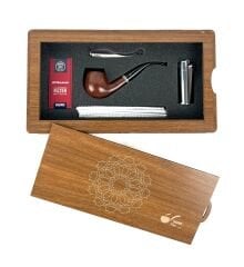 Özel Ahşap Kutusunda Şahin Pipo Seti Model - 2