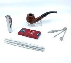 Özel Ahşap Kutusunda Şahin Pipo Seti Model - 2