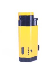 Cohiba Puro Seti 4'lü Çakmak Küllük Kesici Sehpa - Sarı/Siyah