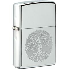 Zippo Tree Of Life High Polish Chrome Dizayn Çakmak