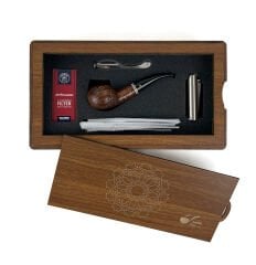 Özel Ahşap Kutusunda Şahin Pipo Seti Model - 3
