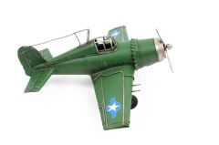 Dekoratif Metal Uçak Biblo