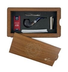 Özel Ahşap Kutusunda Şahin Pipo Seti Model - 4