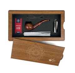 Özel Ahşap Kutusunda Şahin Pipo Seti Model - 5