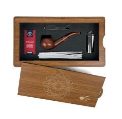 Özel Ahşap Kutusunda Şahin Pipo Seti Model - 5